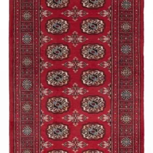 Løper Pakistan teppe - 224 x 80 cm - rød