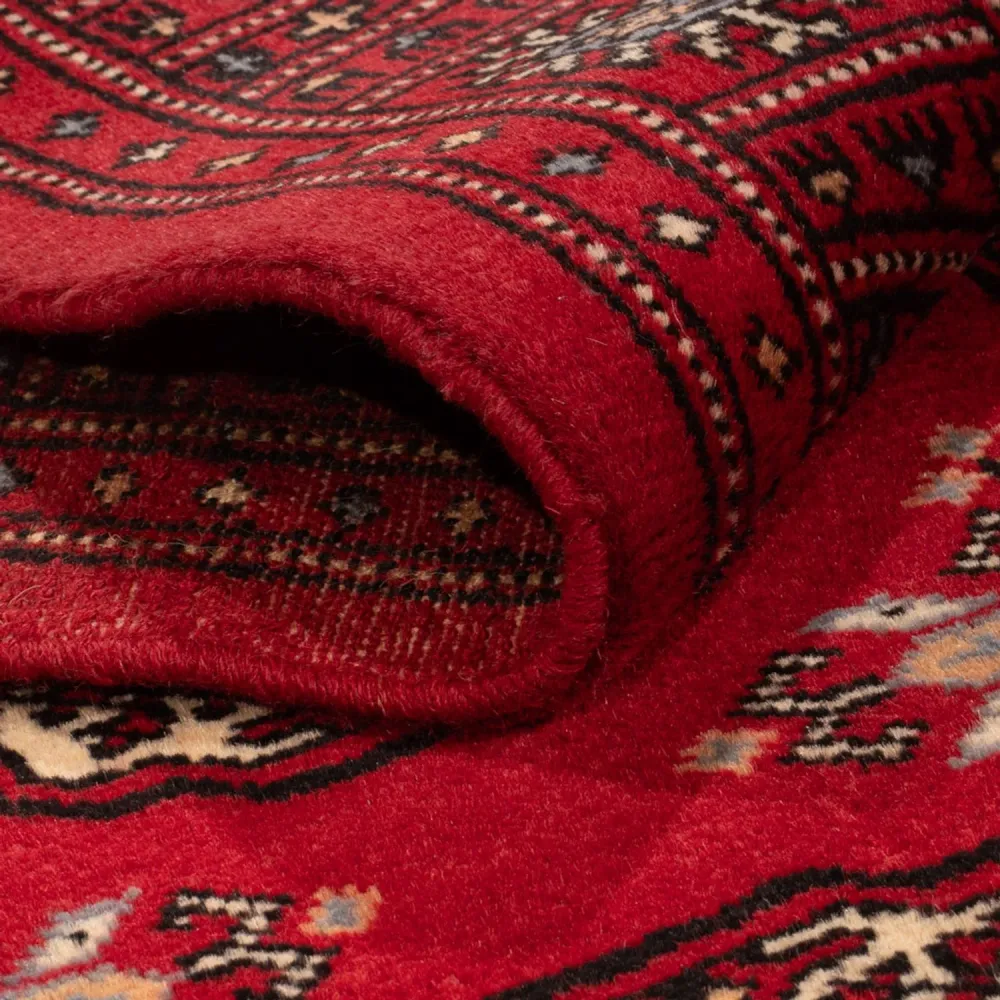 Løper Pakistan teppe - 224 x 80 cm - rød