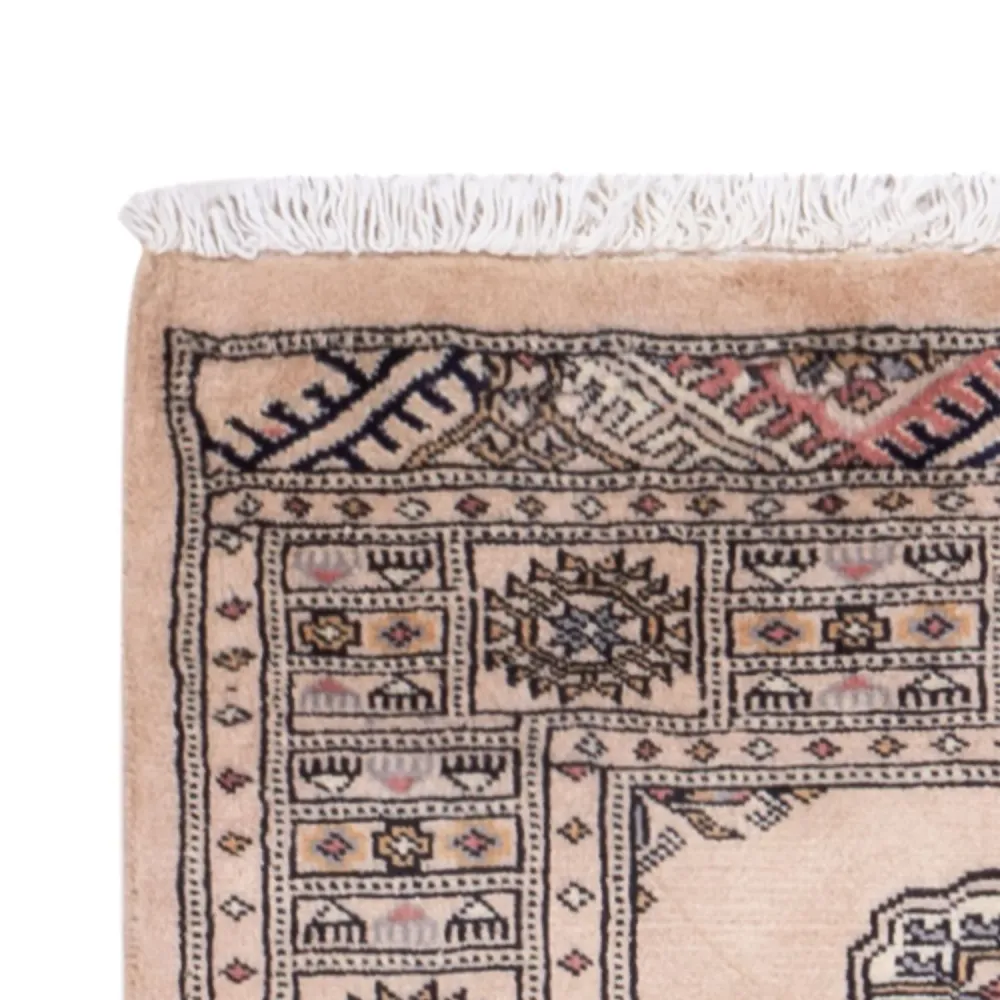 Løper Pakistan teppe - 224 x 79 cm - beige