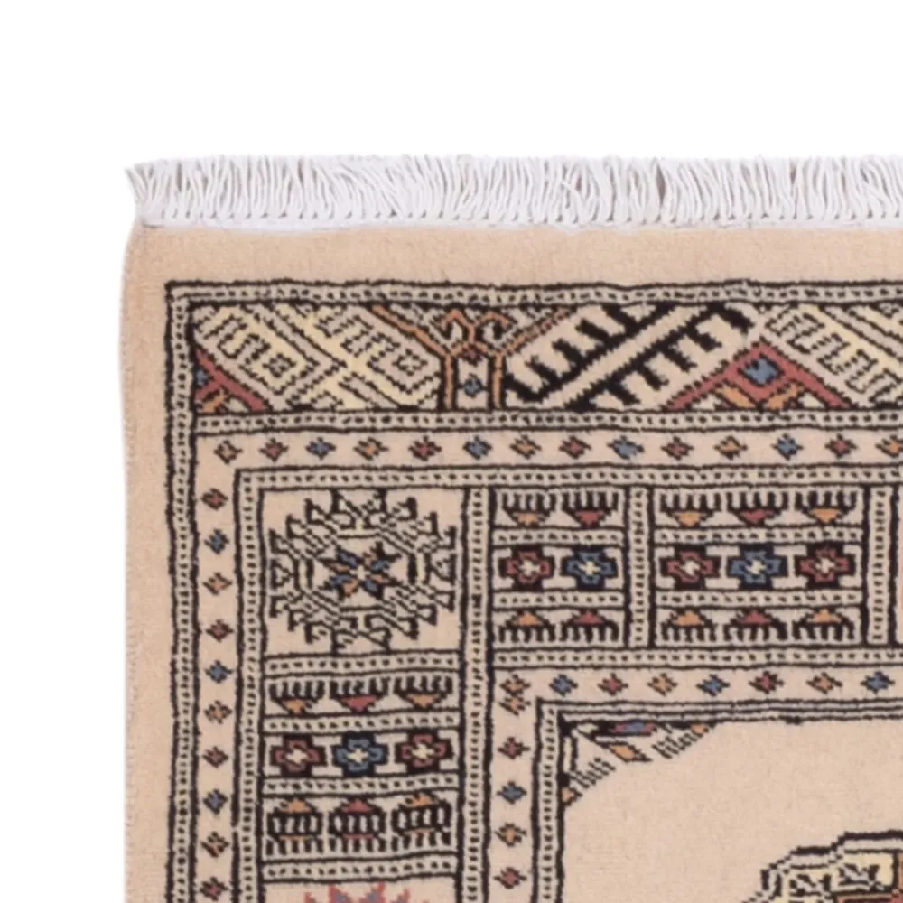 Løper Pakistan teppe - 234 x 76 cm - beige