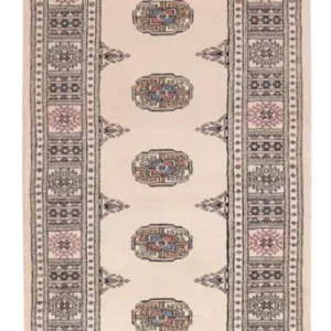 Løper Pakistan teppe - 234 x 76 cm - beige