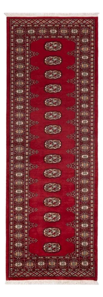 Løper Pakistan teppe - 235 x 79 cm - rød