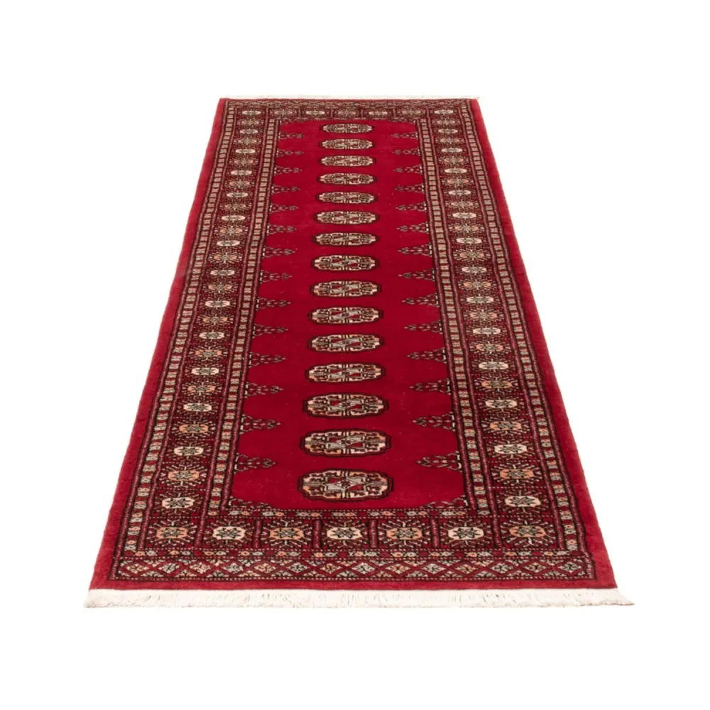 Løper Pakistan teppe - 235 x 79 cm - rød