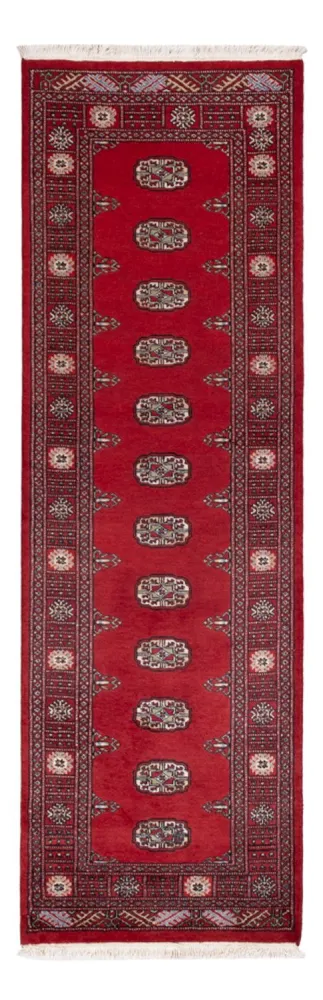 Løper Pakistan teppe - 236 x 77 cm - rød
