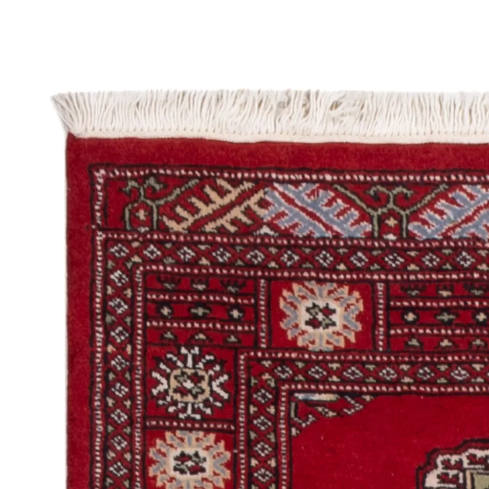 Løper Pakistan teppe - 236 x 77 cm - rød