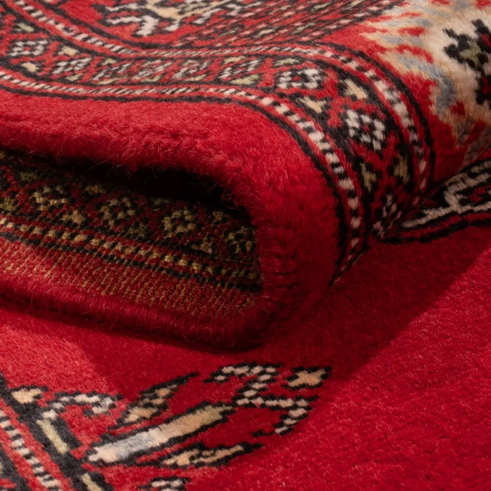Løper Pakistan teppe - 236 x 77 cm - rød
