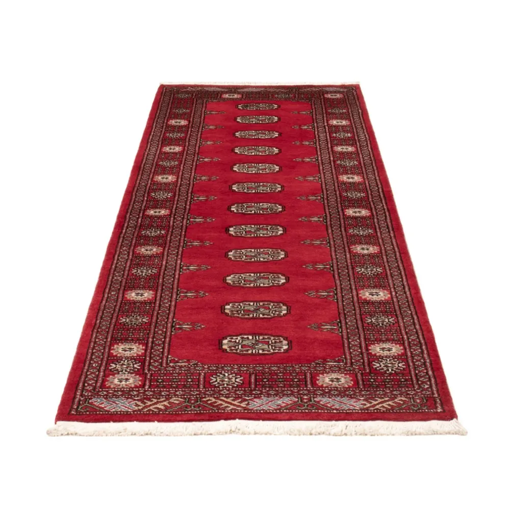 Løper Pakistan teppe - 236 x 77 cm - rød