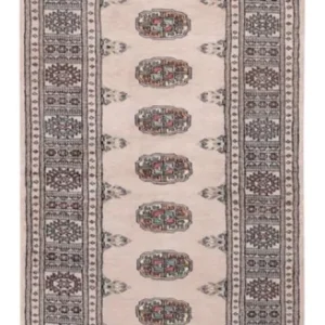 Løper Pakistan teppe - 237 x 77 cm - beige