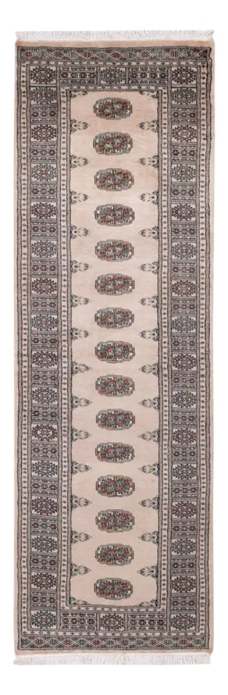 Løper Pakistan teppe - 237 x 77 cm - beige