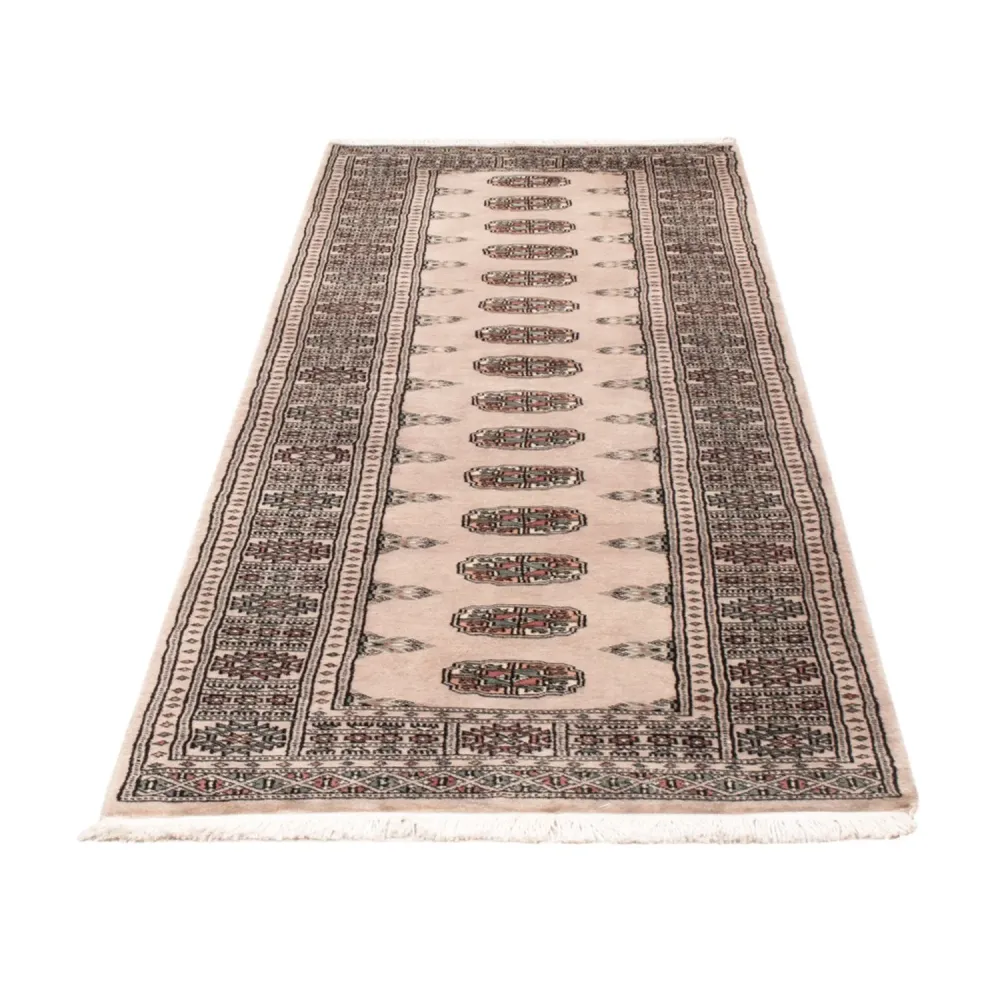 Løper Pakistan teppe - 237 x 77 cm - beige