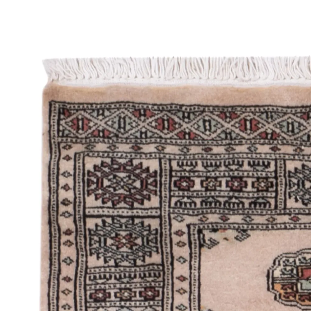 Løper Pakistan teppe - 237 x 77 cm - beige