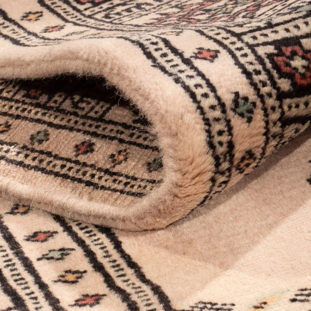 Løper Pakistan teppe - 237 x 77 cm - beige