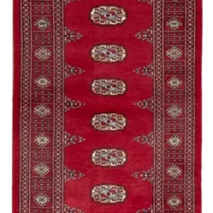 Løper Pakistan teppe - 239 x 79 cm - rød