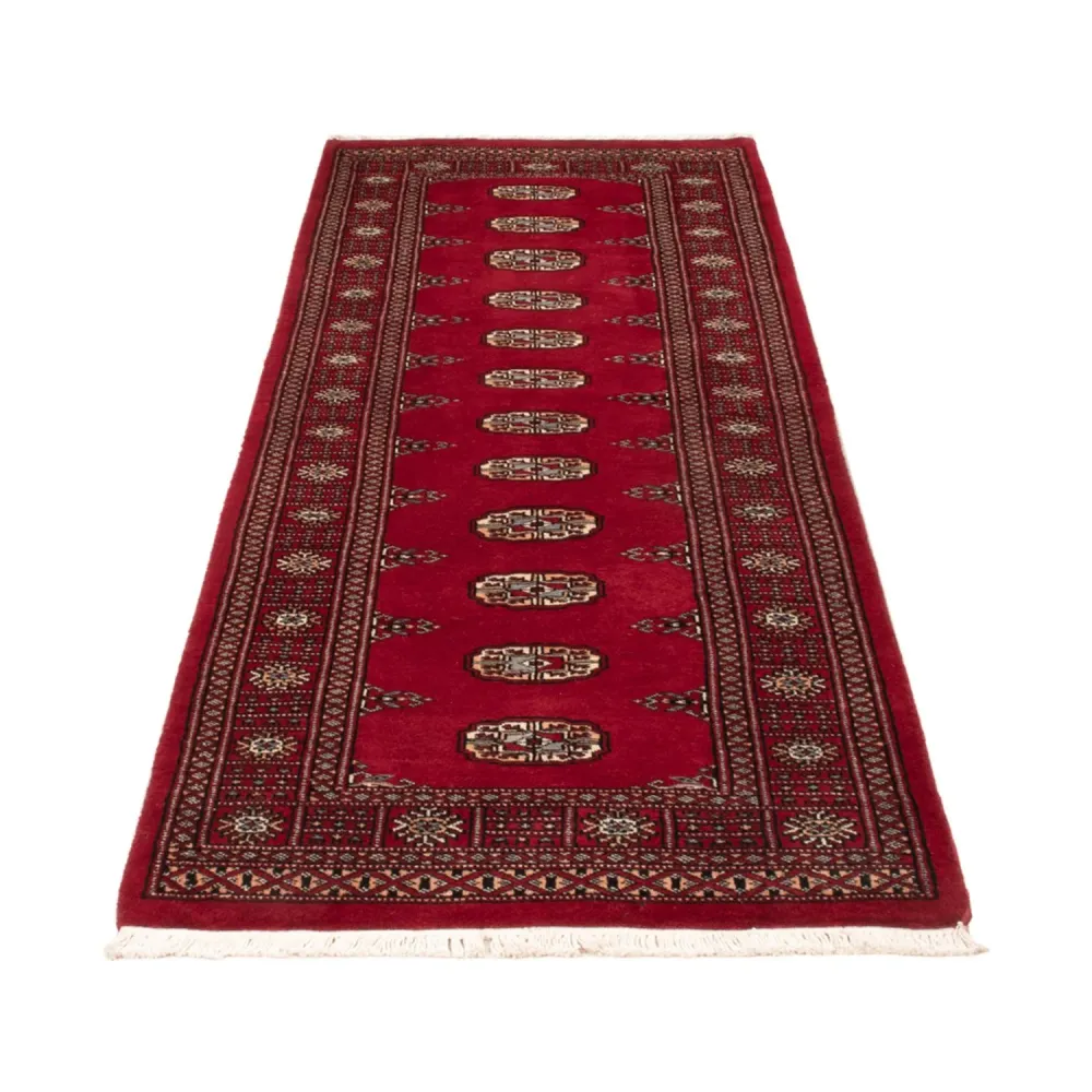 Løper Pakistan teppe - 239 x 79 cm - rød