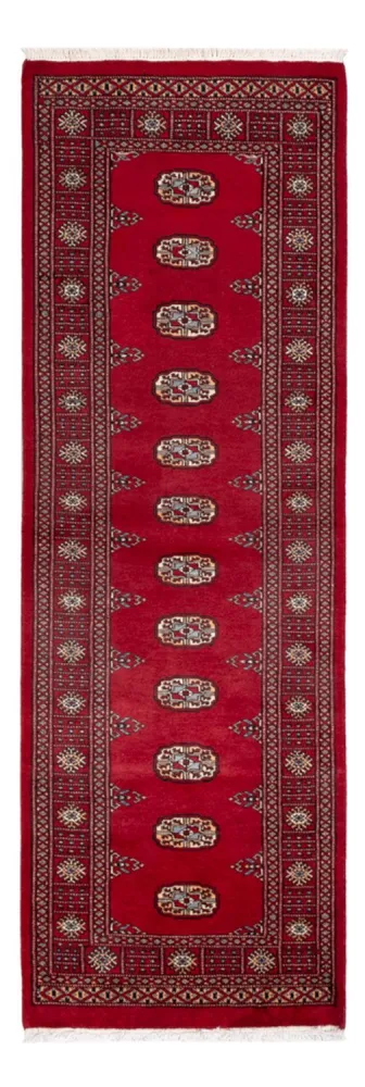 Løper Pakistan teppe - 239 x 79 cm - rød