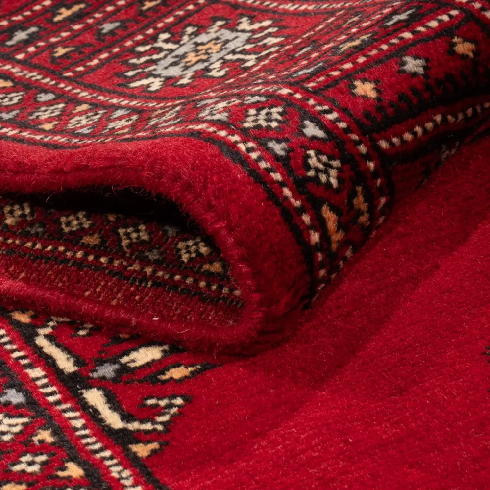 Løper Pakistan teppe - 241 x 77 cm - rød