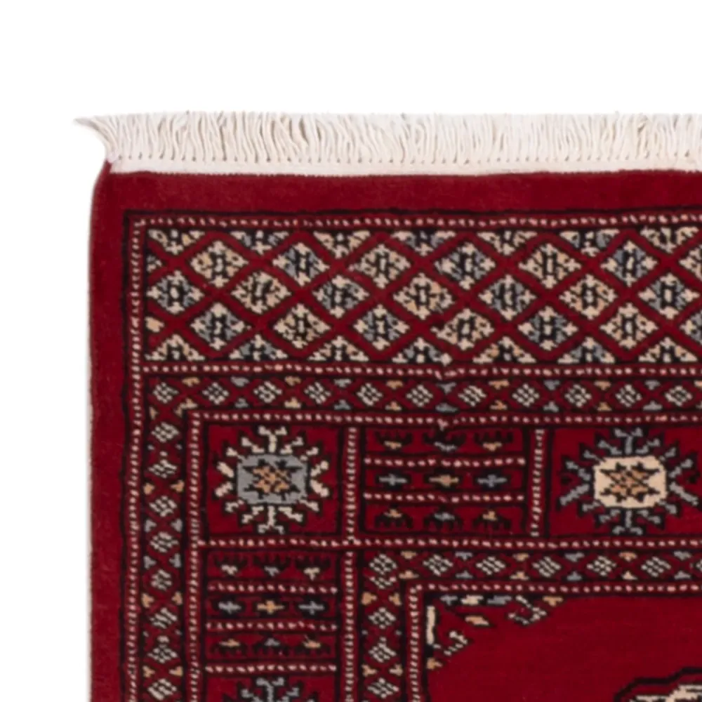 Løper Pakistan teppe - 241 x 77 cm - rød