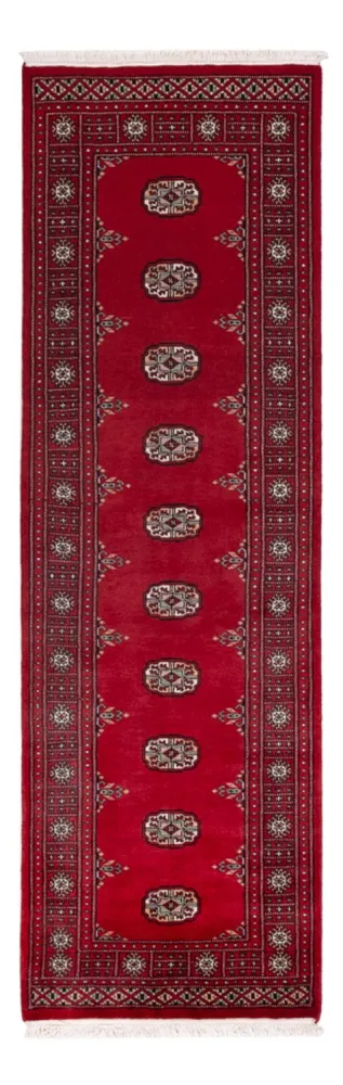 Løper Pakistan teppe - 242 x 76 cm - rød
