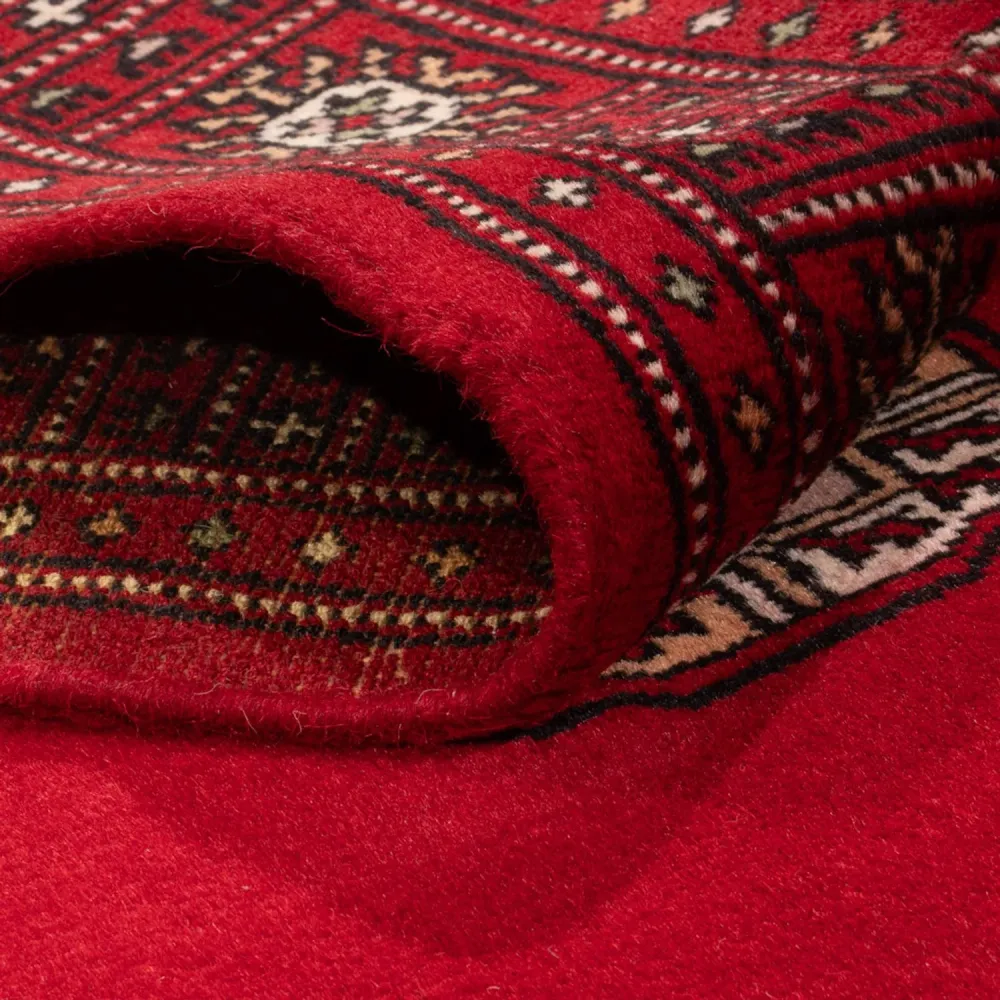 Løper Pakistan teppe - 242 x 76 cm - rød