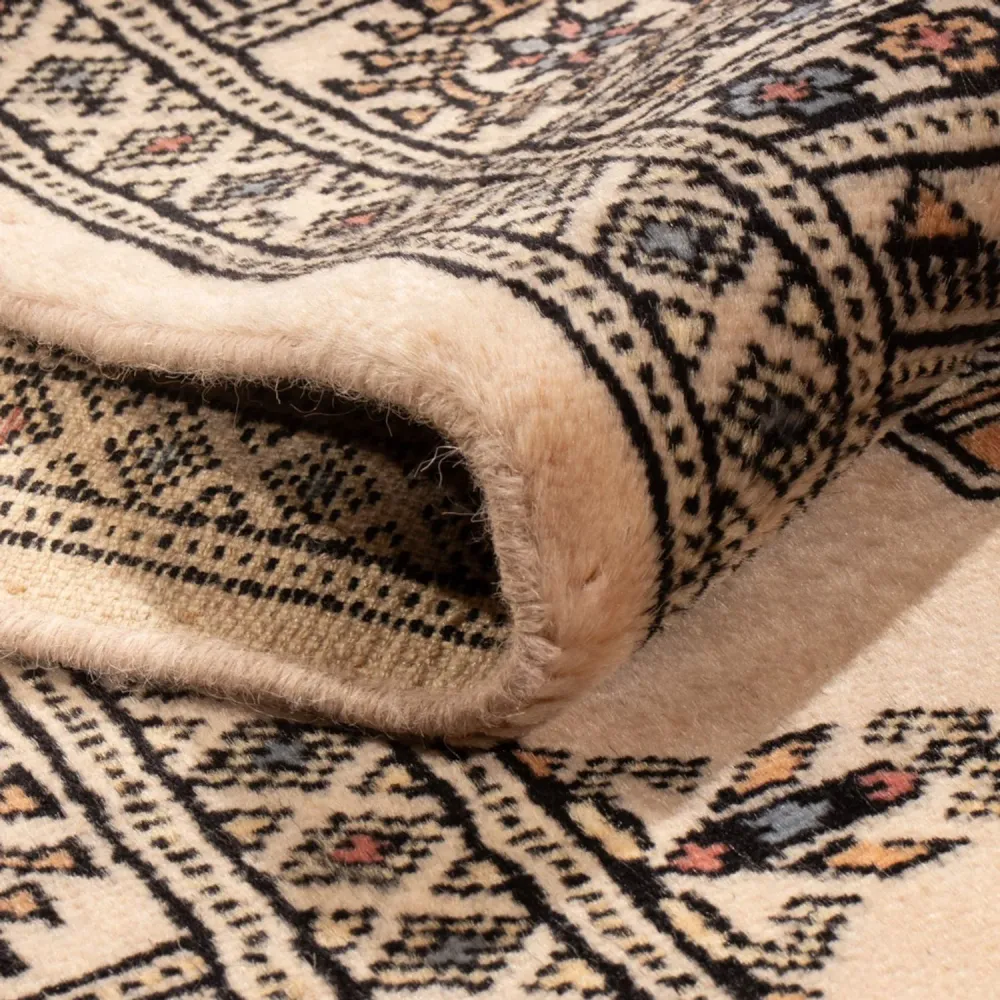 Løper Pakistan teppe - 244 x 77 cm - beige
