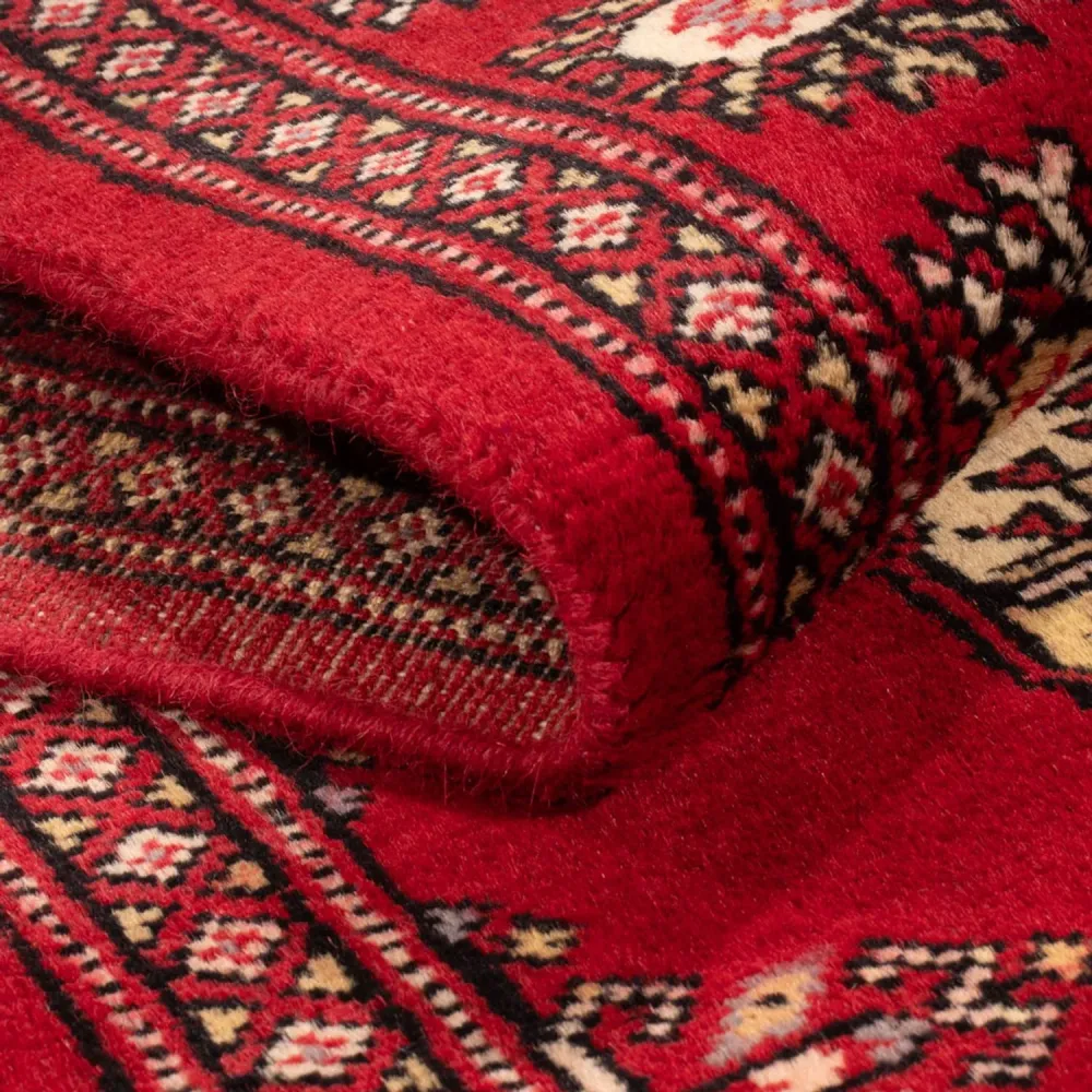 Løper Pakistan teppe - 246 x 77 cm - rød