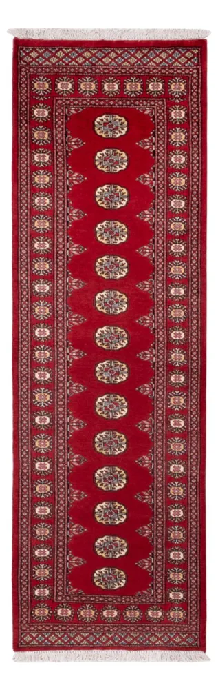 Løper Pakistan teppe - 246 x 77 cm - rød