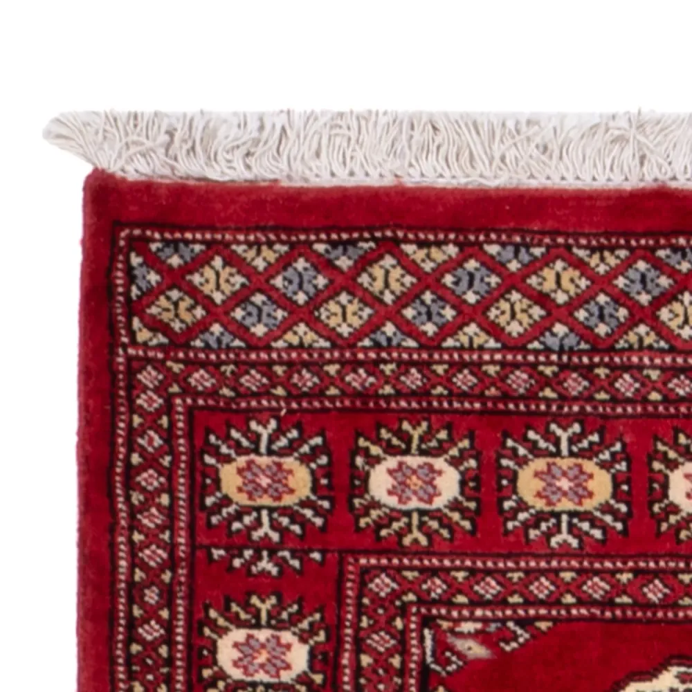 Løper Pakistan teppe - 246 x 77 cm - rød