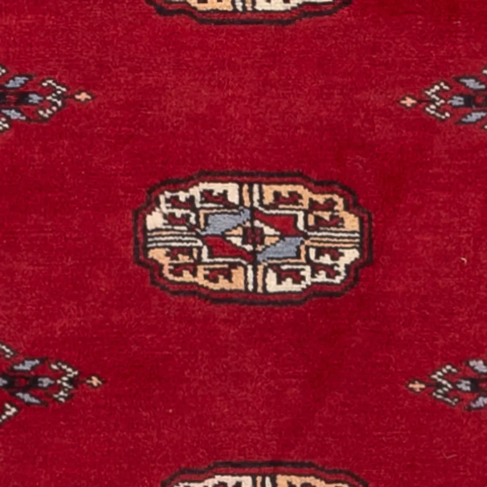 Løper Pakistan teppe - 247 x 79 cm - rød
