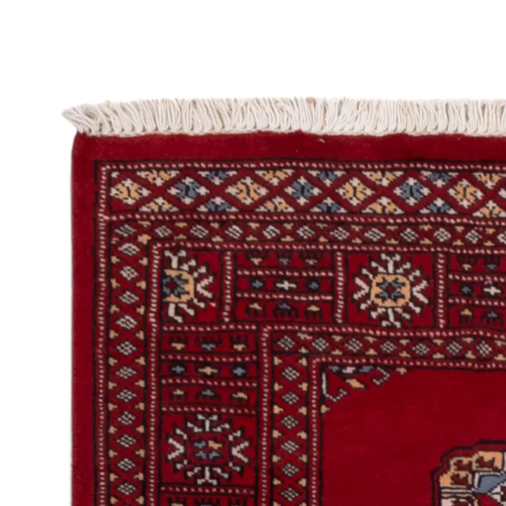 Løper Pakistan teppe - 247 x 77 cm - rød