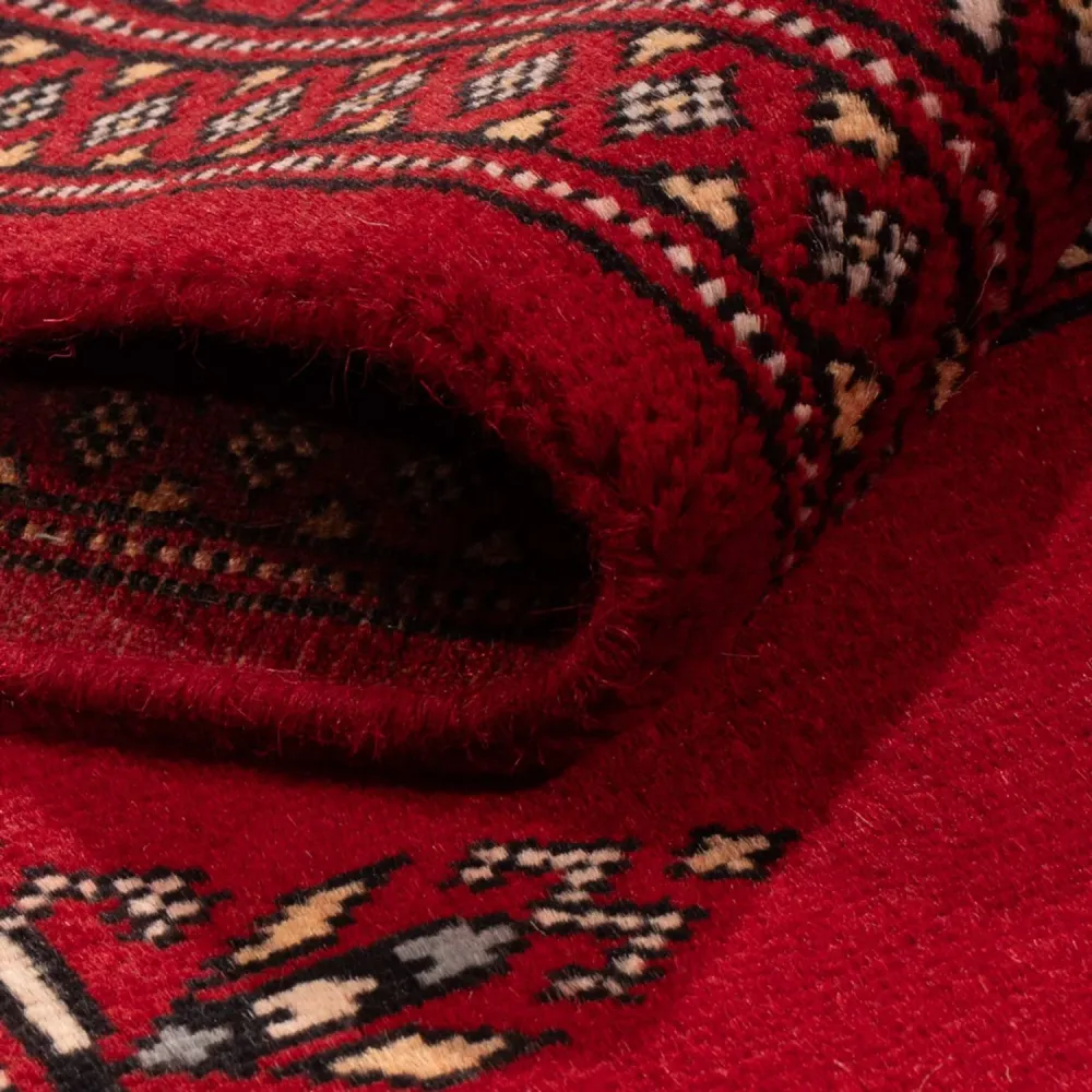 Løper Pakistan teppe - 247 x 77 cm - rød