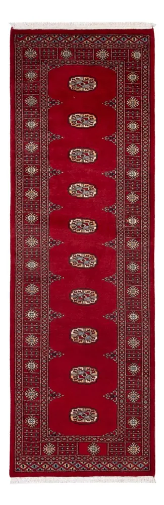 Løper Pakistan teppe - 247 x 79 cm - rød