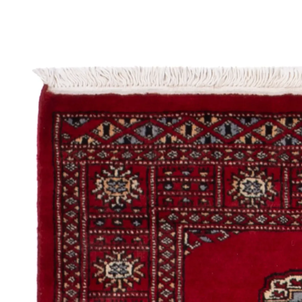 Løper Pakistan teppe - 247 x 79 cm - rød