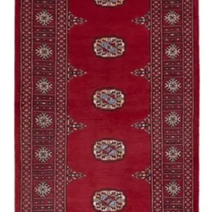 Løper Pakistan teppe - 247 x 77 cm - rød