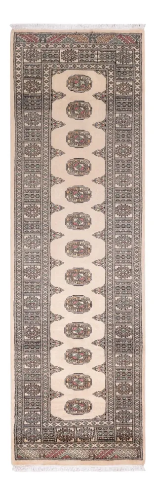Løper Pakistan teppe - 248 x 77 cm - beige