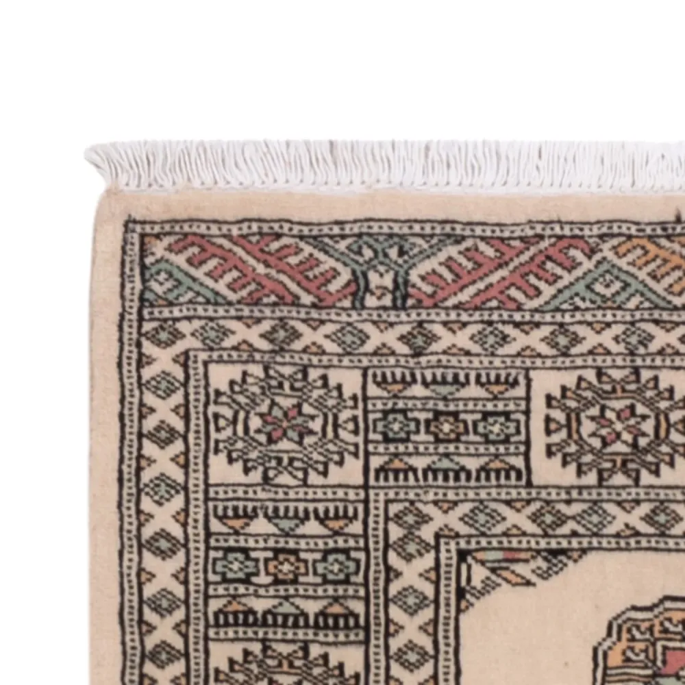 Løper Pakistan teppe - 248 x 77 cm - beige