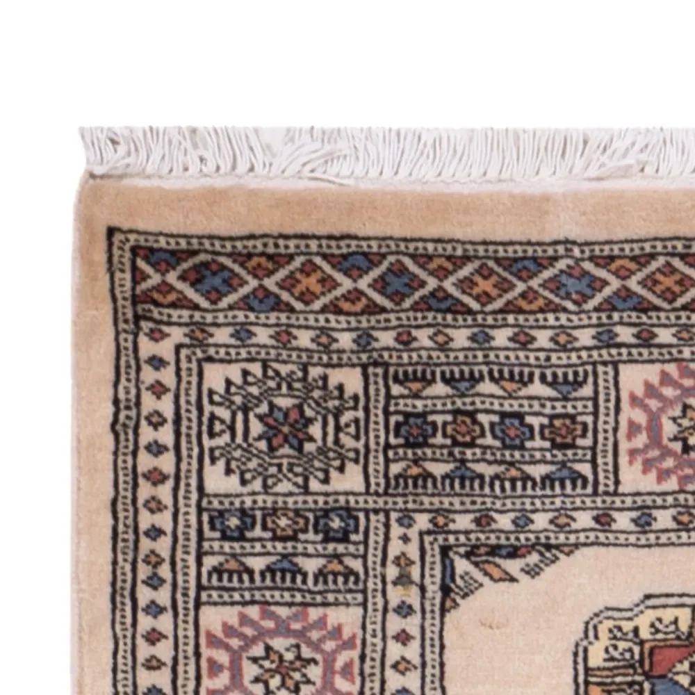 Løper Pakistan teppe - 249 x 77 cm - beige