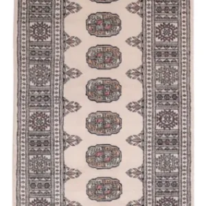 Løper Pakistan teppe - 254 x 77 cm - beige