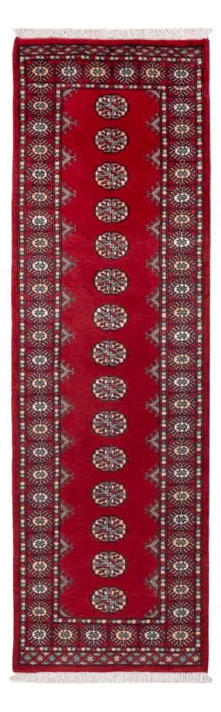 Løper Pakistan teppe - 255 x 77 cm - rød