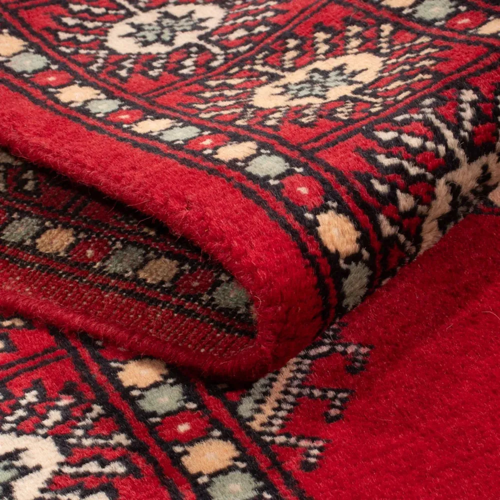 Løper Pakistan teppe - 255 x 77 cm - rød
