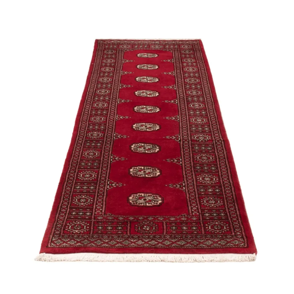 Løper Pakistan teppe - 257 x 75 cm - rød