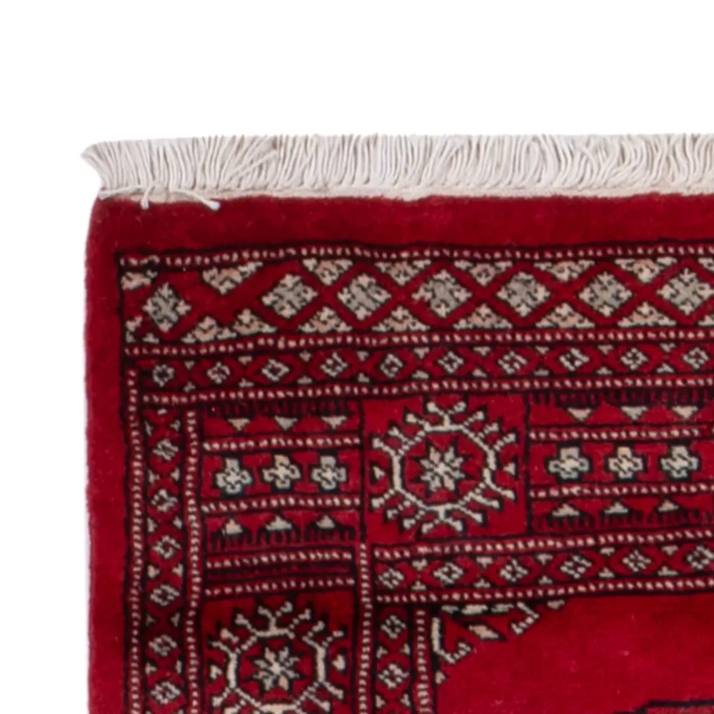 Løper Pakistan teppe - 257 x 75 cm - rød