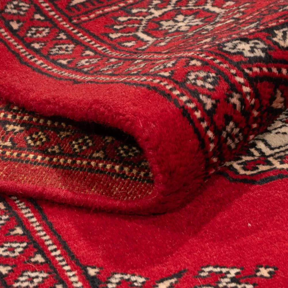 Løper Pakistan teppe - 257 x 75 cm - rød