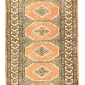 Løper Pakistan teppe - 257 x 80 cm - oransje
