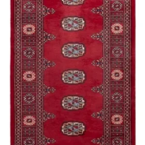 Løper Pakistan teppe - 259 x 80 cm - rød