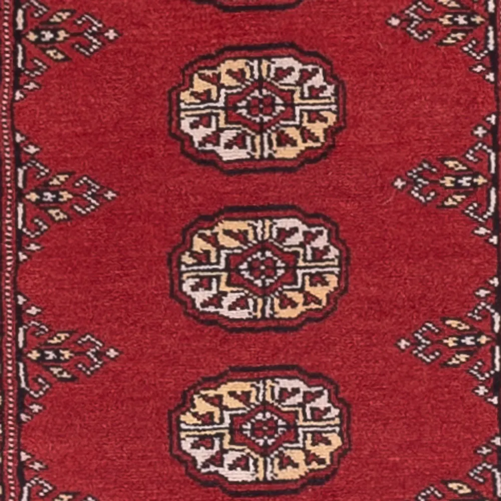 Løper Pakistan teppe - 286 x 79 cm - rød