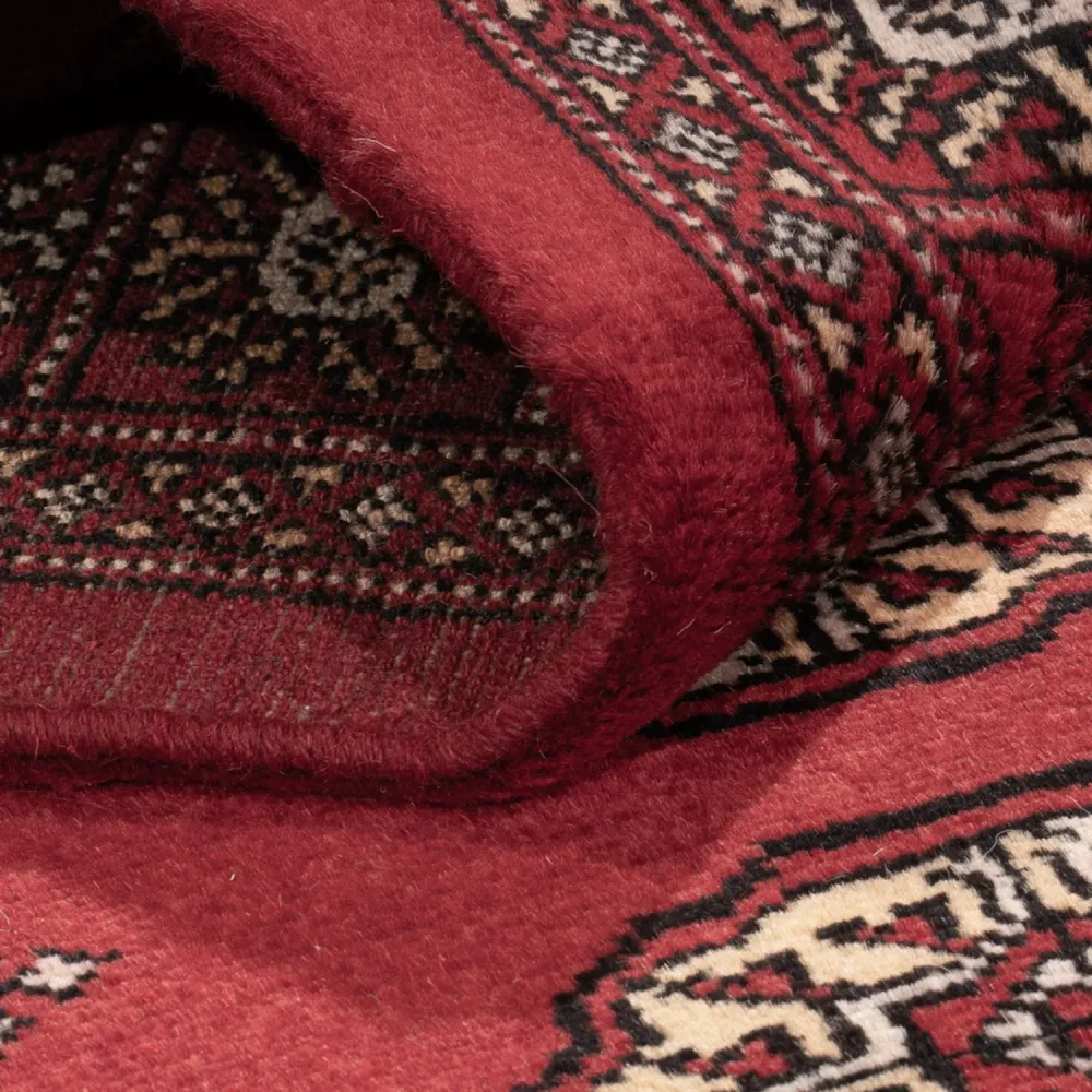 Løper Pakistan teppe - 286 x 79 cm - rød