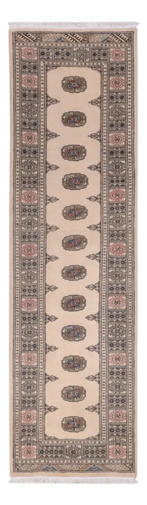 Løper Pakistan teppe - 288 x 79 cm - beige