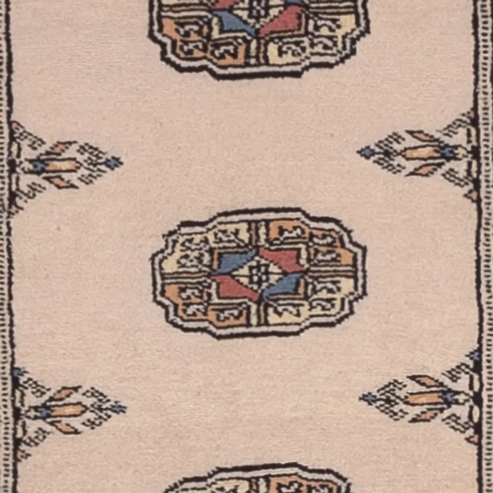 Løper Pakistan teppe - 288 x 79 cm - beige