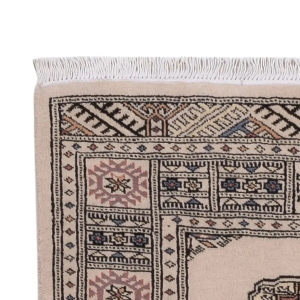 Løper Pakistan teppe - 288 x 79 cm - beige