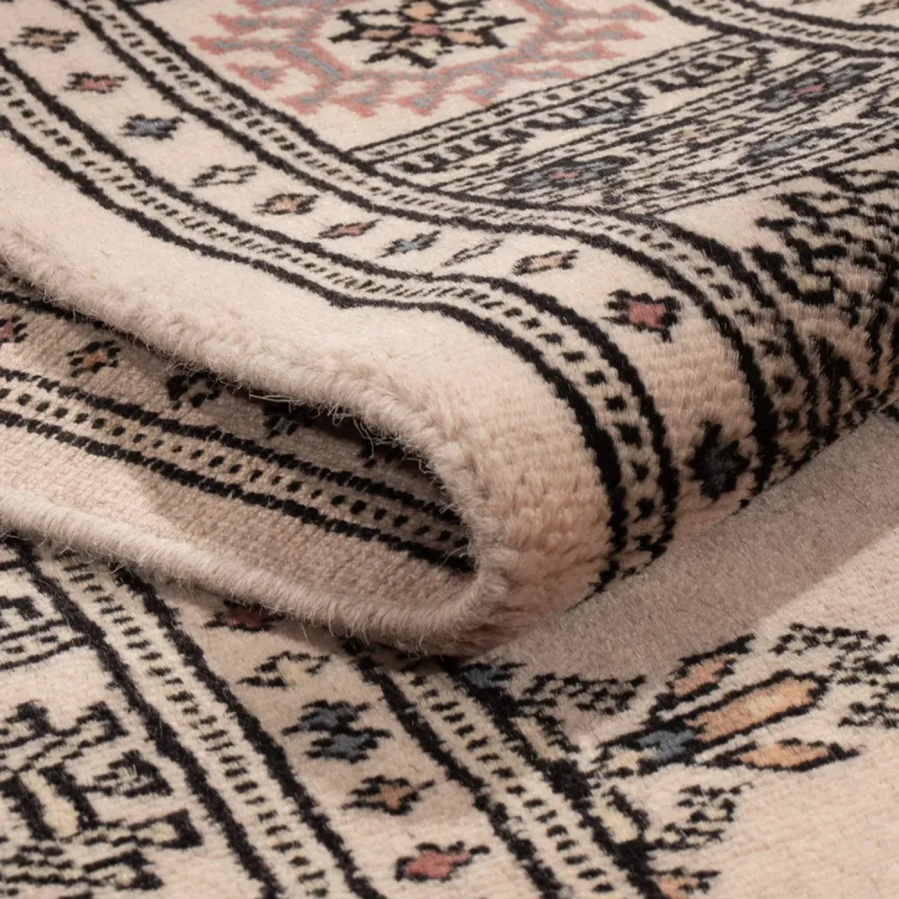 Løper Pakistan teppe - 288 x 79 cm - beige